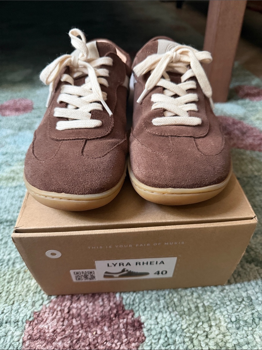 Muki Lyra Rheia Brown Suede Sneakers